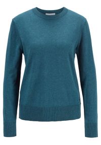 BOSS - Boss Sweter Ibinna 50418600 Zielony Regular Fit. Kolor: zielony. Materiał: bawełna