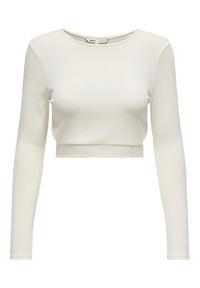 only - ONLY Bluzka 15293922 Biały Slim Fit. Kolor: biały. Materiał: bawełna #3