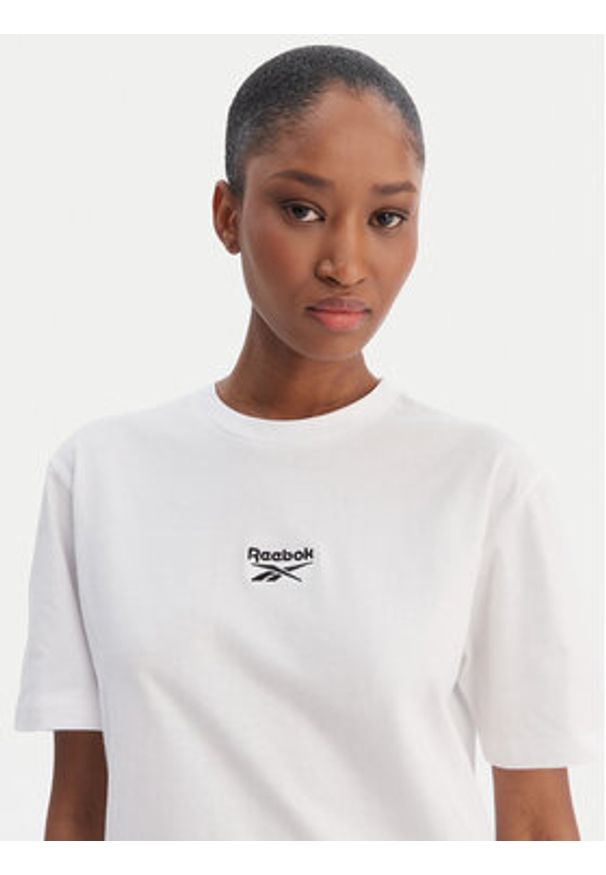 Reebok T-Shirt Suzie RK25505CCW Biały Relaxed Fit. Kolor: biały. Materiał: bawełna