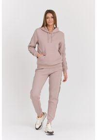 Guess - GUESS Damska bluza w kolorze taupe Carla Hooded, Rozmiar S. Kolor: beżowy. Materiał: materiał, poliester, bawełna. Styl: elegancki #7