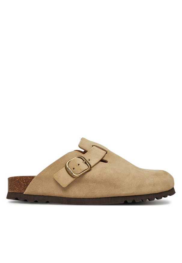 Klapki Scholl. Kolor: beżowy