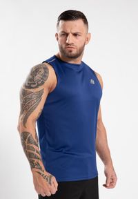 GORILLA WEAR - Easton Top bez rękawów - Niebieski. Kolor: niebieski. Długość rękawa: bez rękawów. Styl: sportowy