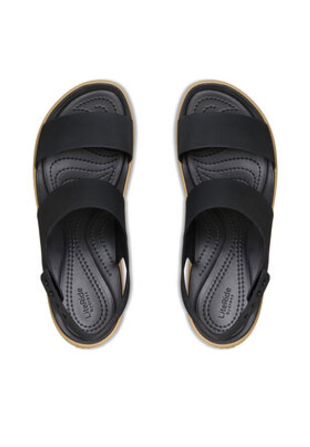 Crocs Sandały Brooklyn Sky Sandal 212250 Czarny. Kolor: czarny