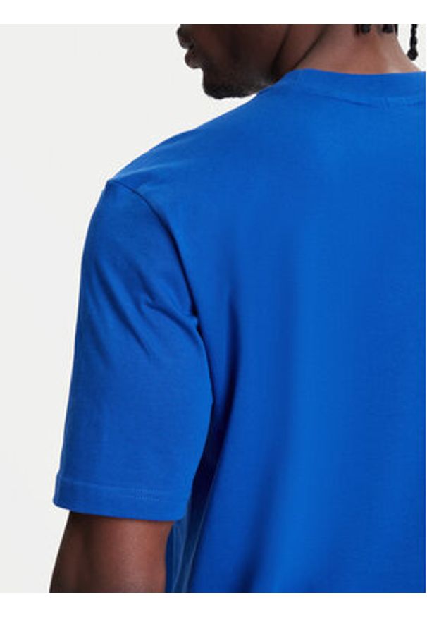 Adidas - adidas T-Shirt Essentials Small Logo JF1094 Niebieski Regular Fit. Kolor: niebieski. Materiał: bawełna