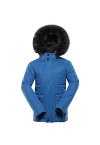 ALPINE PRO - Zimowa kurtka dziecięca Alpine Pro Egypo Blue 128-134 - wodoodporna. Kolor: niebieski. Sezon: zima