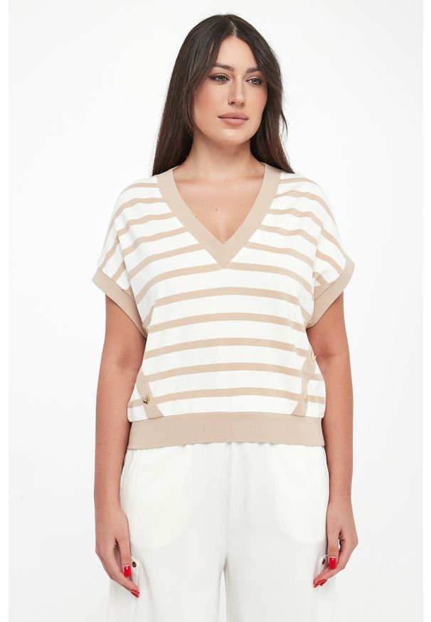 Liu Jo - Bluzka damska w paski LIU JO. Wzór: paski