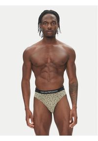 Emporio Armani Underwear Komplet 3 par slipów EM000256 AF10800 MC112 Zielony. Kolor: zielony. Materiał: bawełna