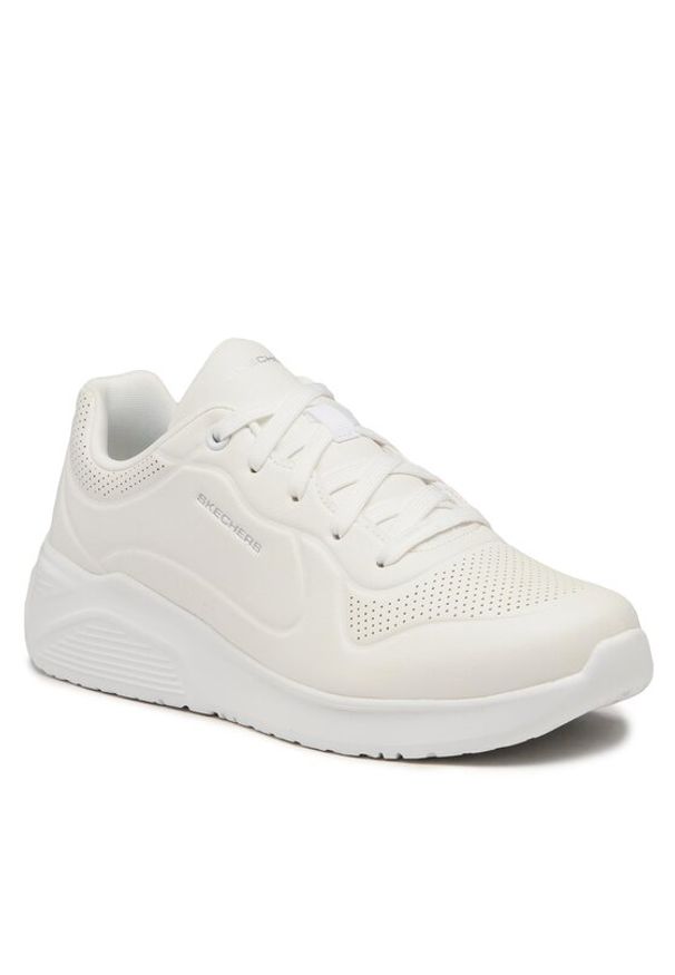 skechers - Skechers Sneakersy 8750063 Biały. Kolor: biały. Materiał: skóra