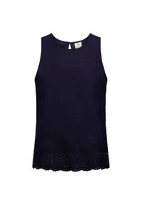 TRESPASS - Damski / Damski Casualowy Top Bez Rękawów Zadie. Okazja: na co dzień. Kolor: niebieski. Długość rękawa: bez rękawów. Styl: casual
