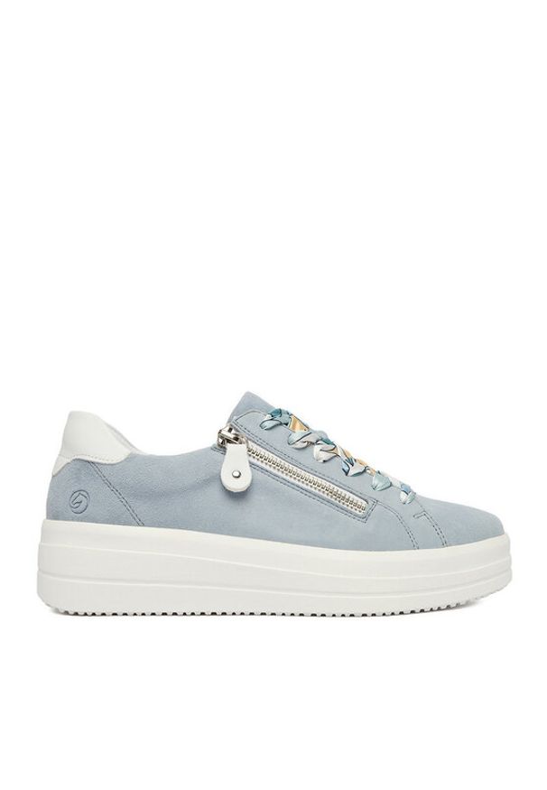 Remonte Sneakersy CEO-D1C06-10 Niebieski. Kolor: niebieski. Materiał: zamsz, skóra