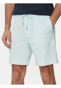 BOSS - Boss Szorty materiałowe Kane-Ds-Shorts 50512555 Błękitny Regular Fit. Kolor: niebieski. Materiał: bawełna