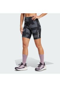Adidas - Szorty Terrex Multi 8-Inch Tight Printed. Kolor: wielokolorowy, czarny, szary. Materiał: materiał