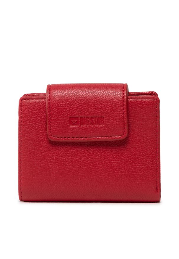 Big-Star - Duży Portfel Damski BIG STAR KK674022 Red. Kolor: czerwony. Materiał: skóra