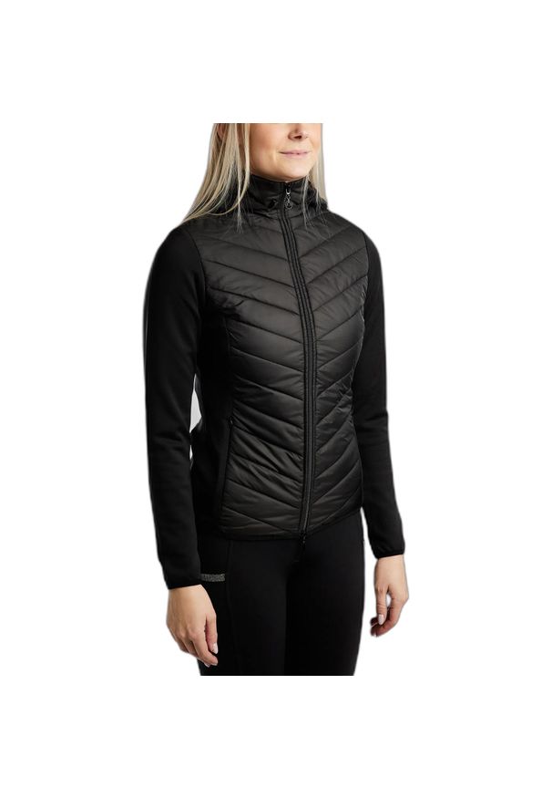 MONTAR - Damska kurtka hybrydowa Montar Eliza. Kolor: czarny. Materiał: puch