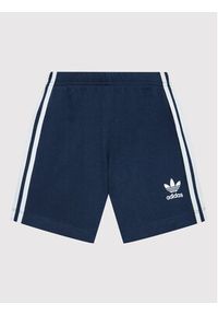 Adidas - adidas Komplet t-shirt i szorty sportowe Trefoil HK7482 Granatowy Regular Fit. Kolor: niebieski. Materiał: bawełna #5