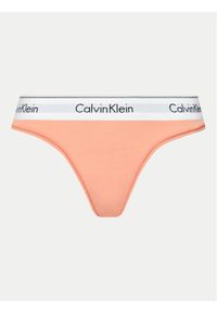 Calvin Klein Underwear Stringi 0000F3786E Koralowy. Kolor: pomarańczowy. Materiał: bawełna