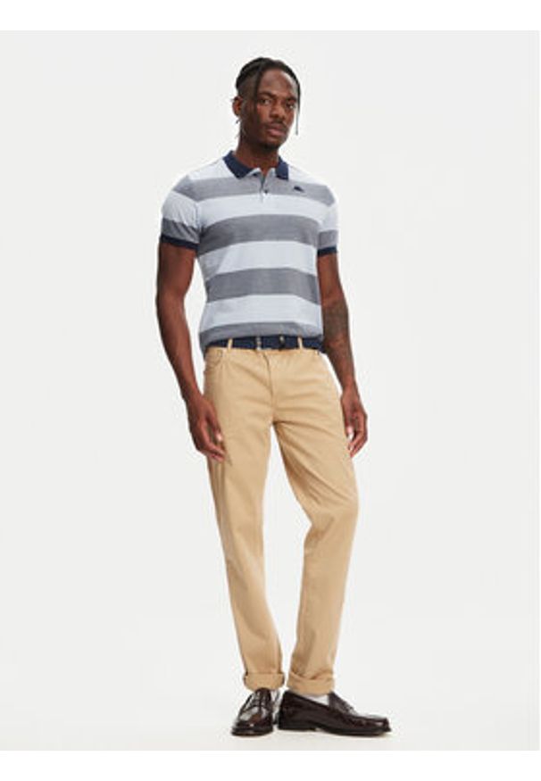 Robe di Kappa Polo Ming 64126KW Niebieski Slim Fit. Typ kołnierza: polo. Kolor: niebieski. Materiał: bawełna