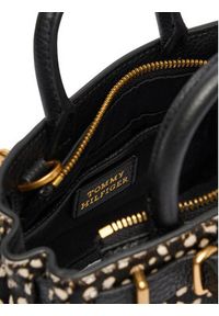 TOMMY HILFIGER - Tommy Hilfiger Torebka American Icon Micro Tote Deer Le AW0AW18168 Czarny. Kolor: czarny. Materiał: skórzane #6