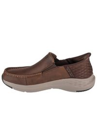 skechers - Skechers Półbuty Oswin 204866 Brązowy. Kolor: brązowy. Materiał: skóra, nubuk