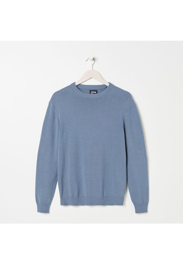 Sinsay - Sweter basic - Niebieski. Kolor: niebieski