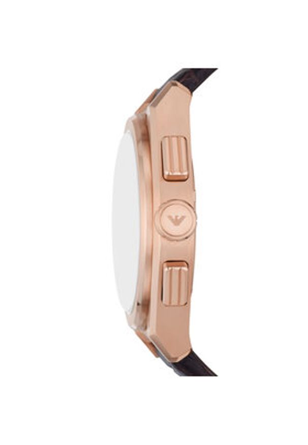 Emporio Armani Zegarek Federico AR11563 Brązowy. Kolor: brązowy