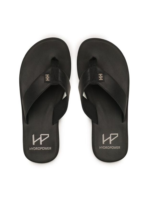 Helly Hansen Japonki Seasand Leather Sandal 11495_990 Czarny. Kolor: czarny. Materiał: skóra, nubuk