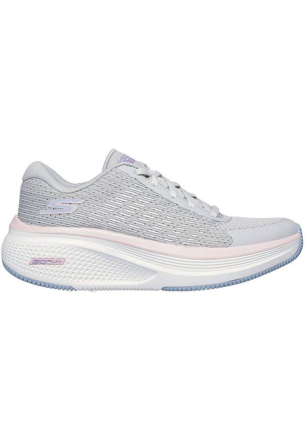 skechers - Adidasy Skechers Go Run Elevate 2.0, Kobiety. Kolor: szary. Materiał: materiał. Sport: bieganie