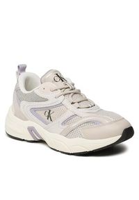 Calvin Klein Jeans Sneakersy Retro Tennis Su-Mesh wN YW0YW00891 Beżowy. Kolor: beżowy. Materiał: materiał #6