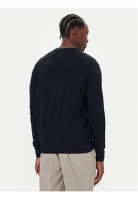 Bugatti Sweter 7600-85570D Granatowy Regular Fit. Kolor: niebieski. Materiał: syntetyk #4
