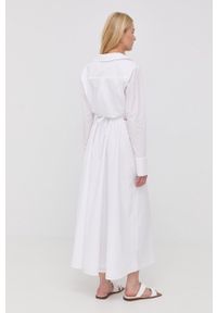 Birgitte Herskind sukienka bawełniana kolor biały maxi rozkloszowana. Kolor: biały. Materiał: bawełna. Długość rękawa: długi rękaw. Długość: maxi #5