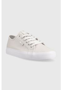 DC tenisówki kolor biały. Nosek buta: okrągły. Zapięcie: sznurówki. Kolor: szary #3