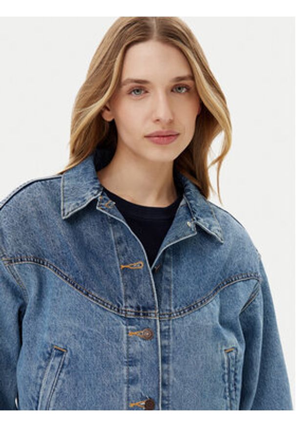 Levi's® Kurtka jeansowa 90's 001WO-0000 Niebieski Relaxed Fit. Kolor: niebieski. Materiał: bawełna