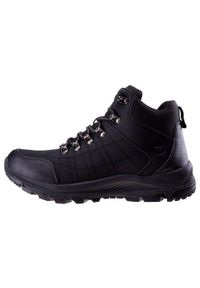 Hi-tec - Męskie Buty Mengelo Mid Cut. Kolor: czarny. Sport: turystyka piesza