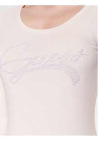 Guess Bluzka Adelina W3RI49 J1314 Różowy Slim Fit. Kolor: różowy. Materiał: bawełna #3