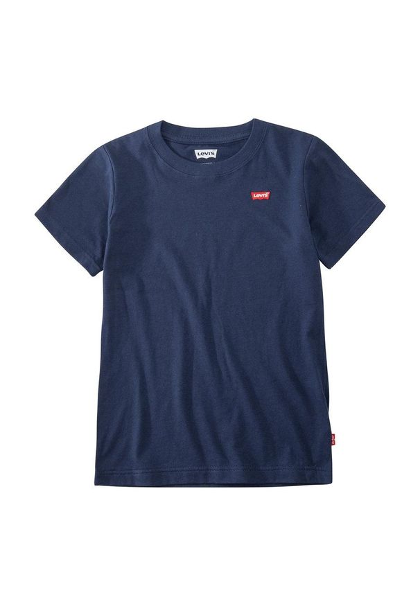 Levi's® - Levi's T-shirt dziecięcy kolor granatowy gładki. Okazja: na spotkanie biznesowe, na co dzień. Kolor: niebieski. Materiał: dzianina. Wzór: gładki. Styl: biznesowy, casual