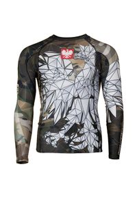 EXTREME HOBBY - Rashguard z długim rękawem Kompresyjny SLIM na Siłownię Męski Orzeł POLSKA. Kolor: brązowy. Materiał: poliester, elastan. Długość rękawa: długi rękaw. Długość: długie. Sport: fitness #1