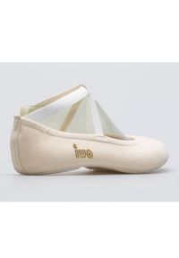 IWA - Baletki gimnastyczne Iwa 302 kremowe białe. Nosek buta: otwarty. Kolor: biały. Materiał: materiał, guma. Szerokość cholewki: normalna. Styl: sportowy #5