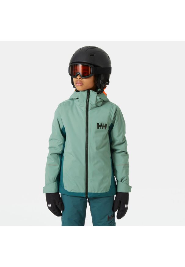 Dziecięca kurtka narciarska Helly Hansen Quest. Kolor: zielony. Sezon: zima. Sport: narciarstwo