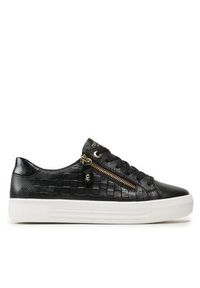 Remonte Sneakersy D0916-01 Czarny. Kolor: czarny. Materiał: skóra #4
