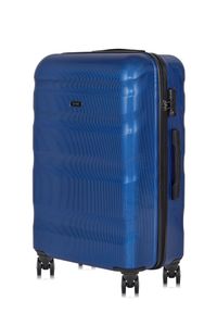 Ochnik - Komplet walizek na kółkach 19'/24'/28'. Kolor: niebieski. Materiał: materiał, poliester, guma, kauczuk #13