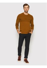 Only & Sons Sweter Bace 22020639 Brązowy Regular Fit. Kolor: brązowy. Materiał: bawełna #5
