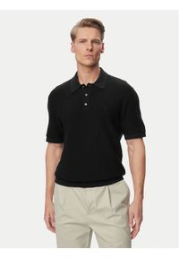 Calvin Klein Polo LV04LG313G Czarny Regular Fit. Typ kołnierza: polo. Kolor: czarny. Materiał: bawełna #1