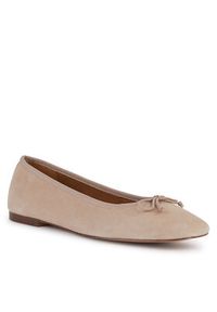 Geox Baleriny D Marsilea D45W6A 02111 C8156 Beżowy. Kolor: beżowy. Materiał: zamsz, skóra