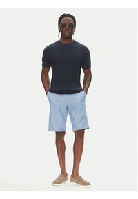 Tom Tailor Szorty materiałowe 1044712 Niebieski Regular Fit. Kolor: niebieski. Materiał: bawełna