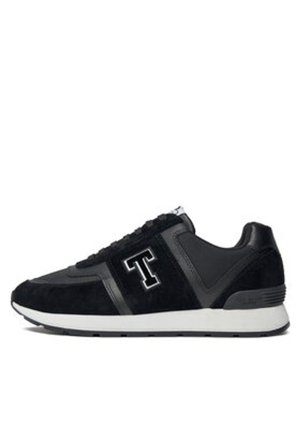 Ted Baker Sneakersy 256661 Czarny. Kolor: czarny. Materiał: skóra, zamsz