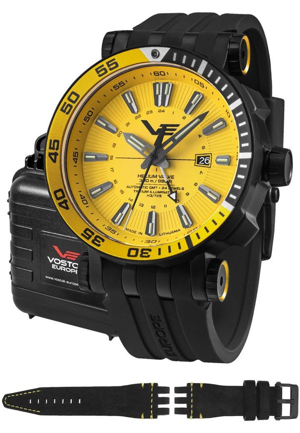 Zegarek męski Vostok Europe NH34-575C719S czarny. Kolor: czarny