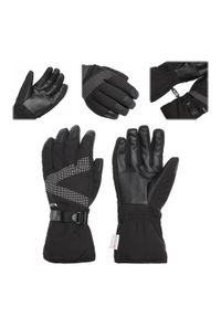 Rękawice narciarskie KADVA Mountain Flow Pro skóra 3M Thinsulate. Kolor: czarny. Materiał: skóra. Technologia: Thinsulate. Sezon: zima. Sport: narciarstwo #1