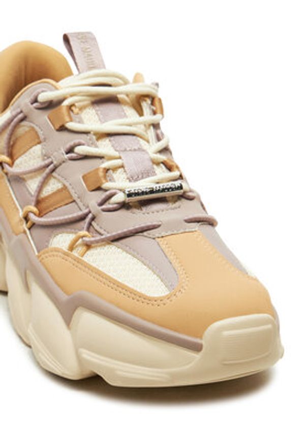 Steve Madden Sneakersy Spectator SM11002961 Beżowy. Kolor: beżowy. Materiał: skóra