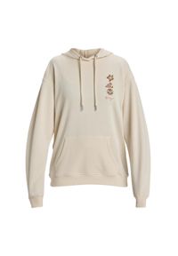 Roxy - Bluza z kapturem dla Kobiety SURF STOKED Beżowy. Typ kołnierza: kaptur. Kolor: beżowy. Materiał: dzianina, poliester, polar, dresówka, bawełna. Długość: długie. Sezon: zima