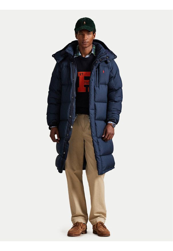 Polo Ralph Lauren Kurtka puchowa 710P01338001 Granatowy Regular Fit. Typ kołnierza: polo. Kolor: niebieski. Materiał: syntetyk